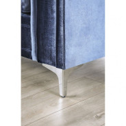 SM2687 Transitional Style Sofa & Loveseat Satin Blue color. Jodie Collection By Furniture of America