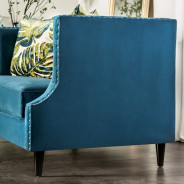 SM2219  Transitional Style Sofa & Loveseat Dark Teal color. Azulleti Collection By Furniture of America
