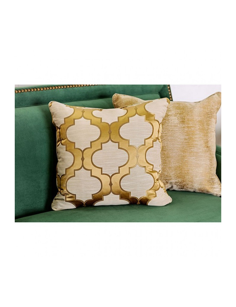 SM2271 Transitional Style Sofa & Loveseat Emerald Green color. Verdante Collection By Furniture of America