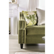 SM2684 Transitional Style Sofa & Loveseat Green color. Kaye Collection By Furniture of America