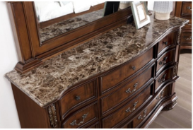 CM7478CH 5PC Queen Bedroom Set Traditional Style Brown Cherry Finish. Esparanza Collection by Furniture of America