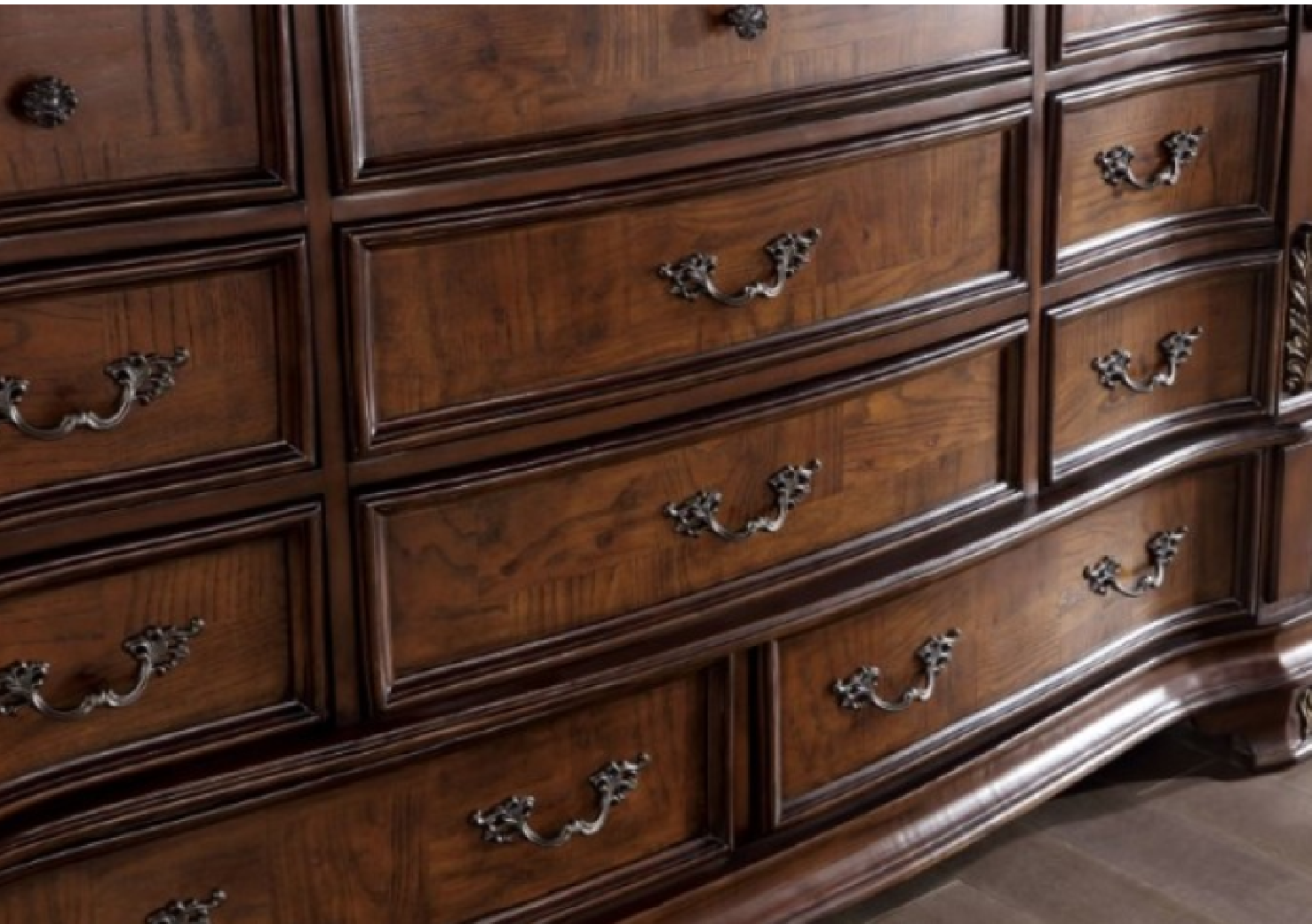 CM7478CH 5PC Queen Bedroom Set Traditional Style Brown Cherry Finish. Esparanza Collection by Furniture of America