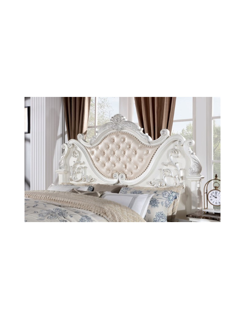 CM7478WH  5PC Queen Bedroom Set Traditional Style Pearl White Finish Esparanza Collection by Furniture of America