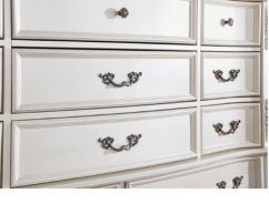 CM7478WH  5PC Queen Bedroom Set Traditional Style Pearl White Finish Esparanza Collection by Furniture of America