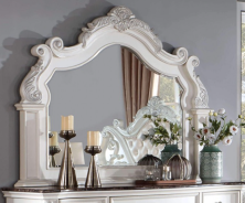 CM7478WH  5PC Queen Bedroom Set Traditional Style Pearl White Finish Esparanza Collection by Furniture of America