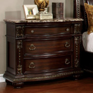 FM7670 5PC Queen Bedroom Set Traditional Style Brown Cherry Finish Fromberg Collection by Furniture of America