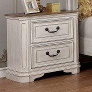 CM7561  5PC Queen Bedroom Set Transitional Style Antique White  Pembroke Collection by Furniture of America