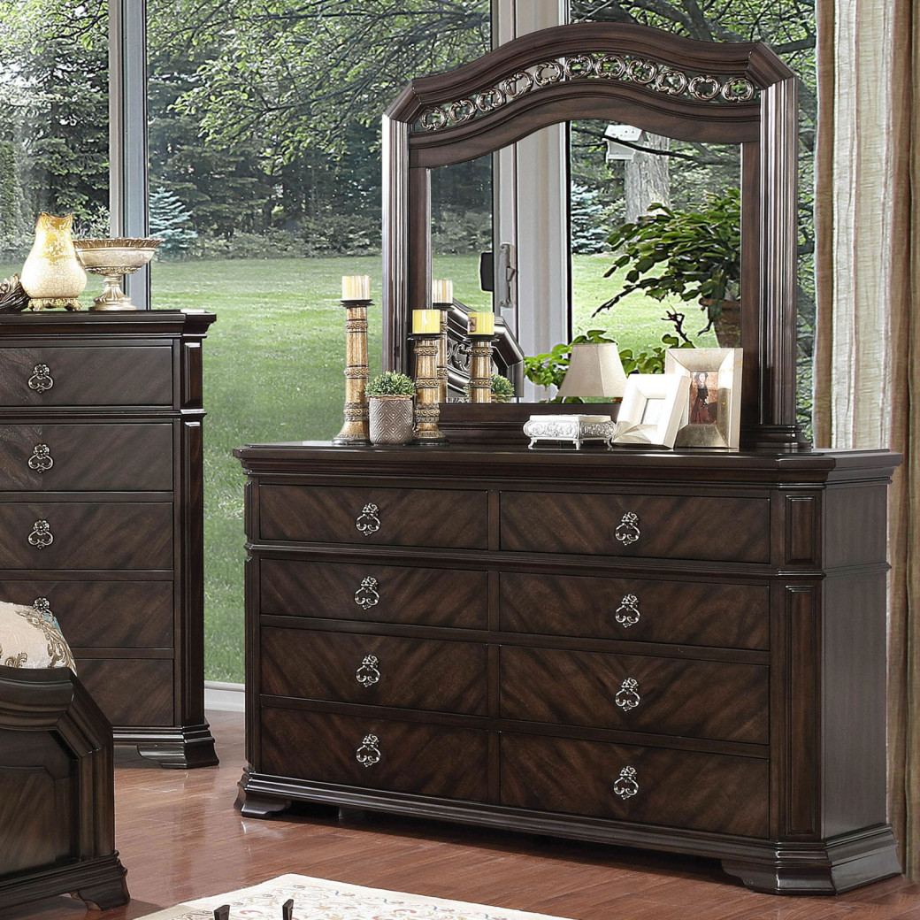 CM7751 5PC Queen Bedroom Set Traditional Style Espresso Finish . Calliope Collection by Furniture of America