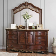 CM7311 5PC Queen Bedroom Set Traditional Brown Cherry Finish .Menodora Collection by Furniture of America