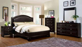 CM7058 5PC Queen Bedroom Set Transitional Style Espresso Finish Winsor Collection by Furniture of America