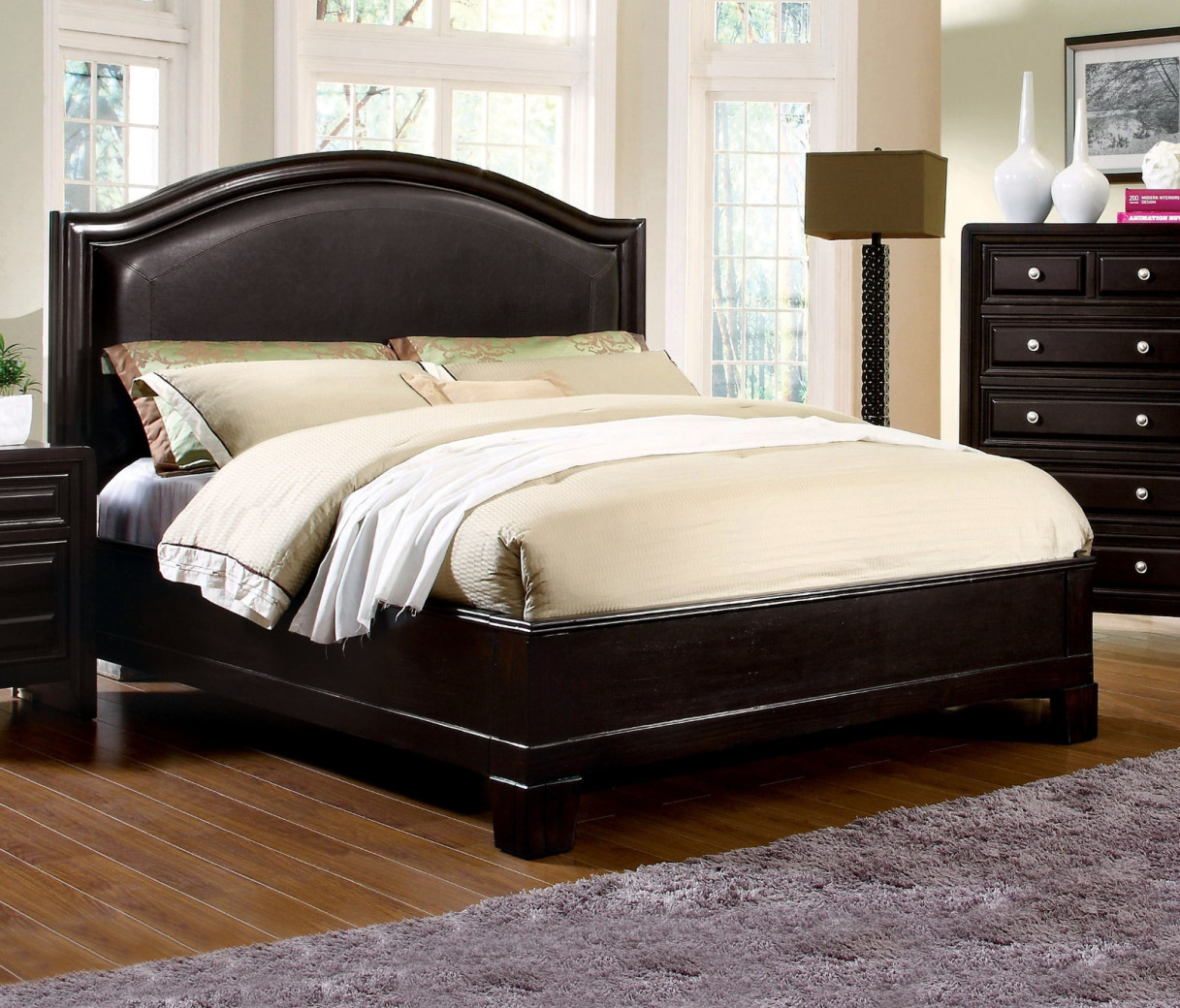 CM7058 5PC Queen Bedroom Set Transitional Style Espresso Finish Winsor Collection by Furniture of America