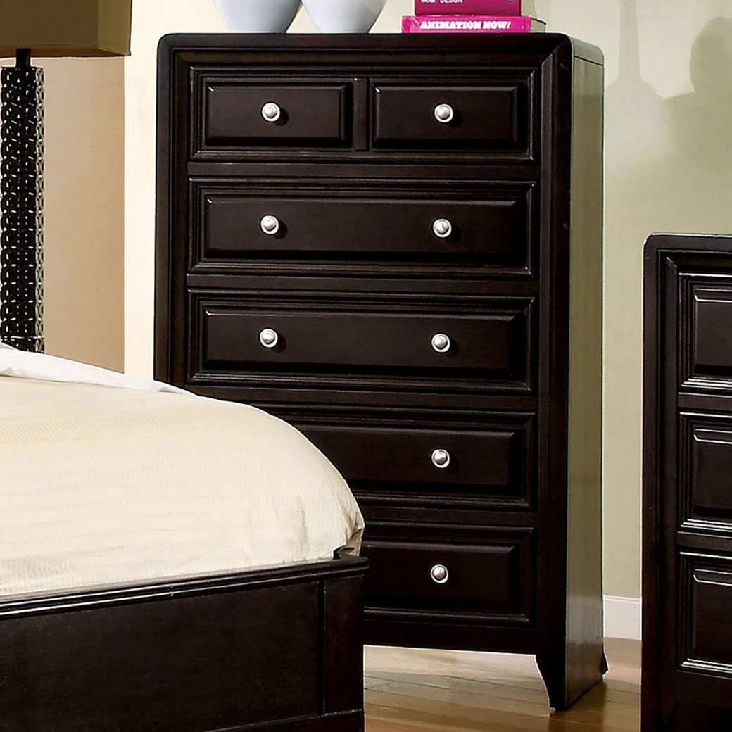 CM7058 5PC Queen Bedroom Set Transitional Style Espresso Finish Winsor Collection by Furniture of America