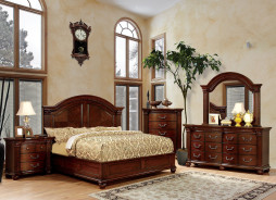 CM7736 5PC Queen Bedroom Set Traditional Style Cherry Grandom Collection by Furniture of America