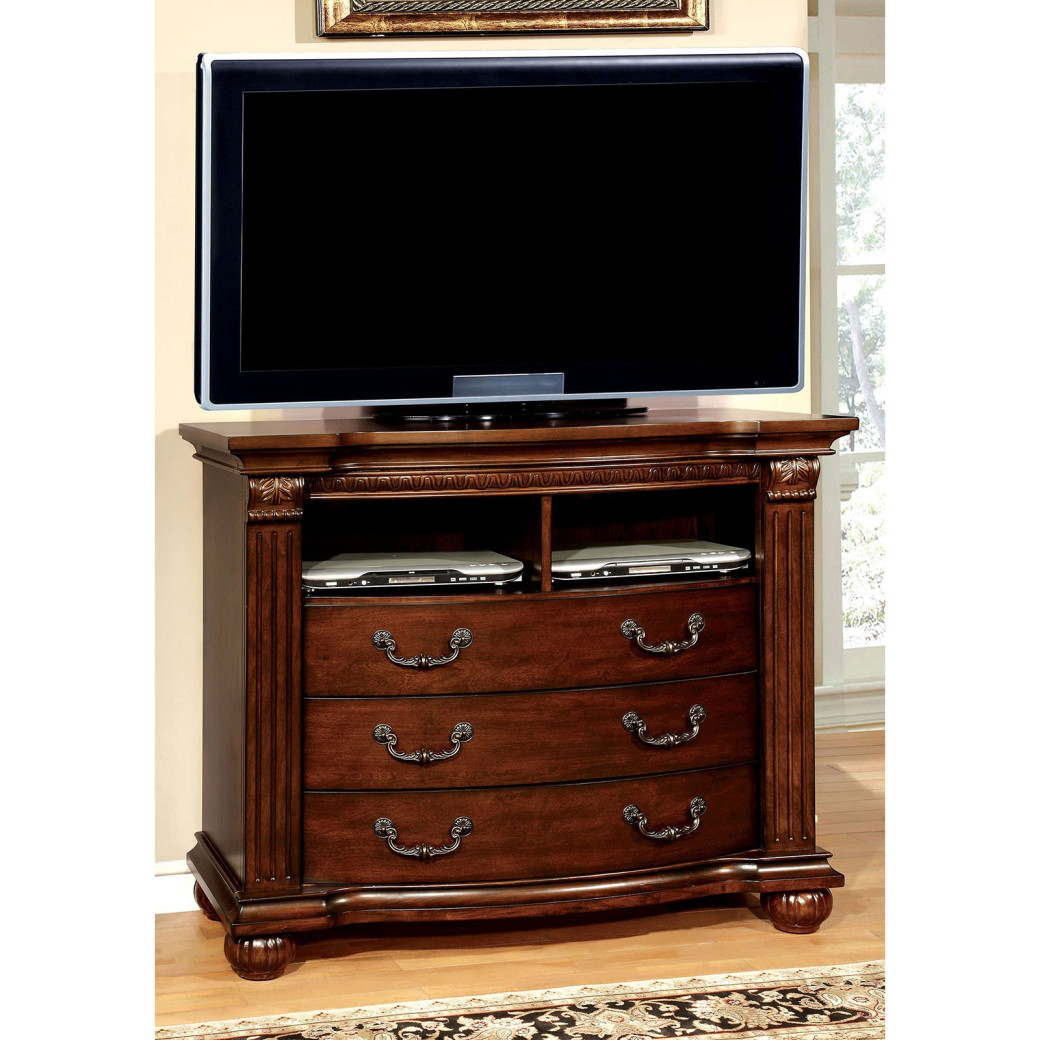 CM7736 5PC Queen Bedroom Set Traditional Style Cherry Grandom Collection by Furniture of America