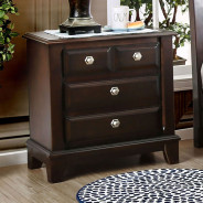 CM7383 5PC Queen Bedroom Set Transitional Style Brown Cherry Finish . Litchville Collection by Furniture of America