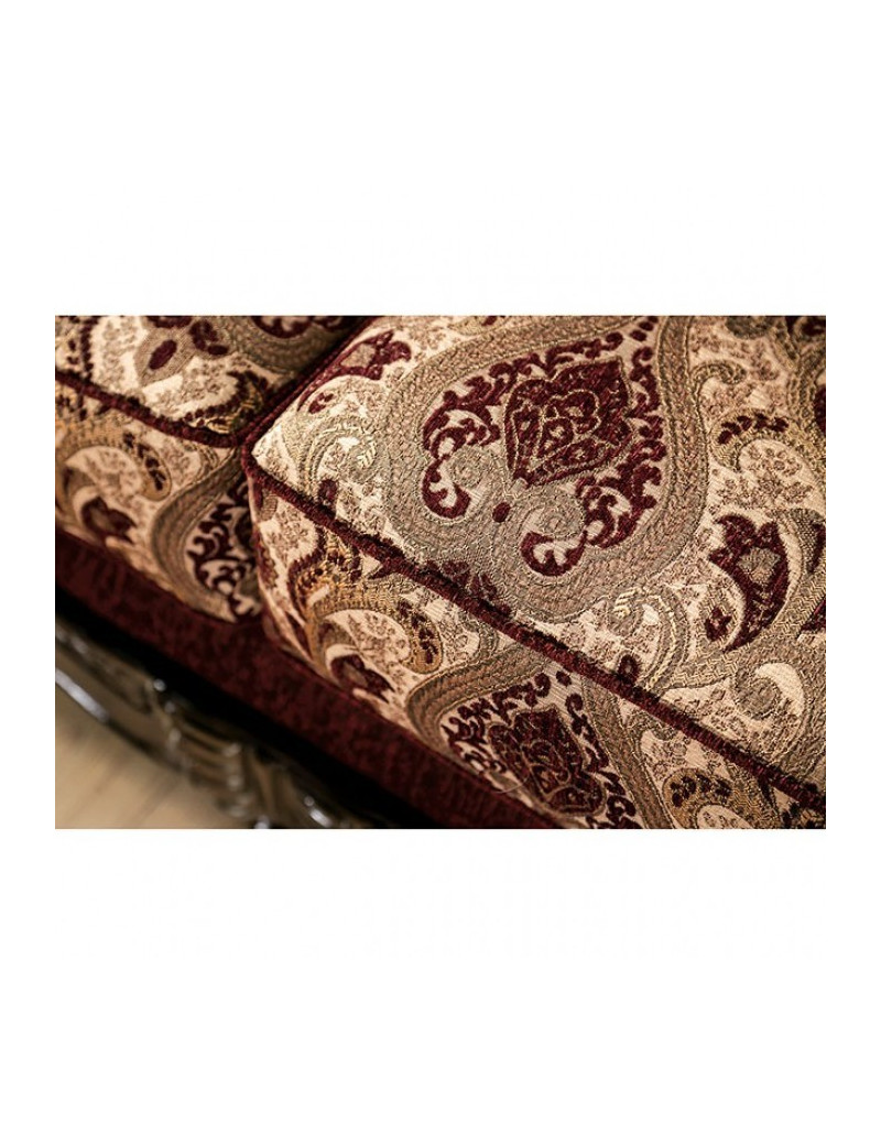 SM6433 Traditional Living Room burgundy. Matteo Collection By Furniture Of America
