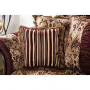 SM6433 Traditional Living Room burgundy. Matteo Collection By Furniture Of America