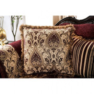 SM6433 Traditional Living Room burgundy. Matteo Collection By Furniture Of America