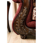SM6433 Traditional Living Room burgundy. Matteo Collection By Furniture Of America