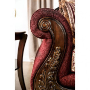 SM6433 Traditional Living Room burgundy. Matteo Collection By Furniture Of America