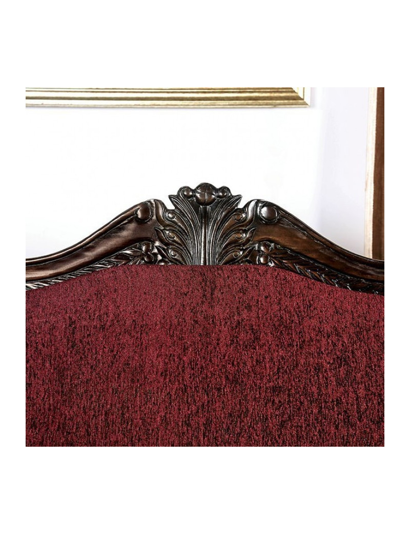 SM6433 Traditional Living Room burgundy. Matteo Collection By Furniture Of America