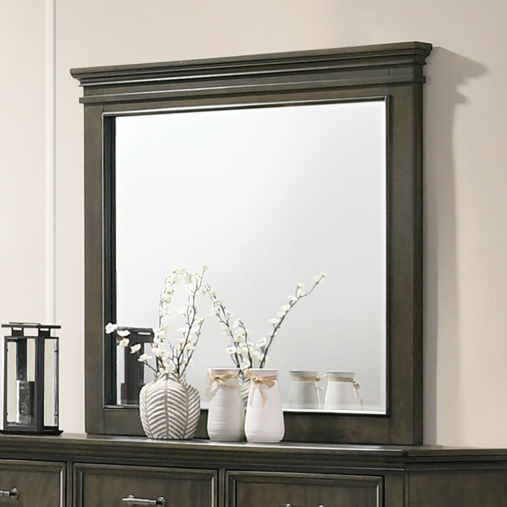 CM7221GY 5PC Queen Bedroom Set Traditional Style Brown Gray . Houston Collection By Furniture Of America