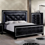 CM7979 Black 5PC Queen Bedroom Set Contemporary Style Black Finish. Bellanova Collection by Furniture of America