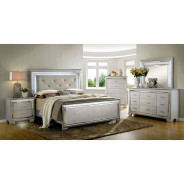 CM7979SV 5PC Queen Bedroom Set Contemporary Style Silver Finish. Bellanova Collection by Furniture of America