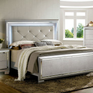 CM7979SV 5PC Queen Bedroom Set Contemporary Style Silver Finish. Bellanova Collection by Furniture of America