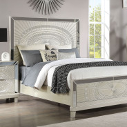 FOA7157  5PC Queen Bedroom Set Glam Style Champagne Finish. Valletta Collection By Furniture Of America