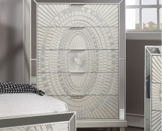 FOA7157  5PC Queen Bedroom Set Glam Style Champagne Finish. Valletta Collection By Furniture Of America