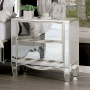 FOA7890 5PC Queen Bedroom Set Glam Style Silver Finish. Eliora Collection By Furniture Of America