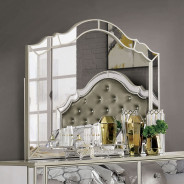 FOA7890 5PC Queen Bedroom Set Glam Style Silver Finish. Eliora Collection By Furniture Of America