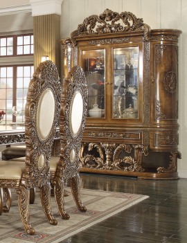 HD 8018  Dark Brown Dining Set Homey Design Victorian, European & Classic design