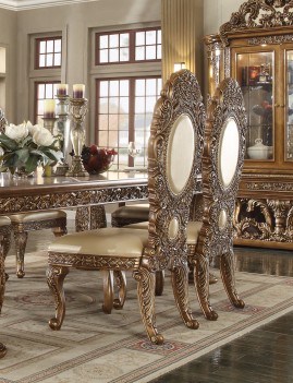 HD 8018  Dark Brown Dining Set Homey Design Victorian, European & Classic design
