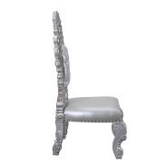 DN 00689 Lavish Classic Silver Finish Dining Set Valkyrie Collection By Acme Furniture