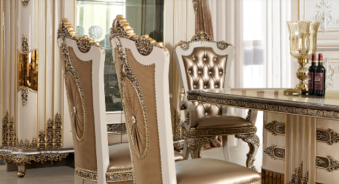 HD 1881 7PC Dining Set Long Table Victorian Style By Homey Design.