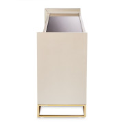 Console Table Glossy Charcoal Sand Carmela Shimmer Ivory Collection By Michael Amini.LFR-CRMA223-141