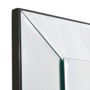 Mirror Glossy Charcoal Sand Carmela Glossy Charcoal Sand by Michael Amini