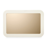 LFR-LSBN260-140 Wall Mirror Silken Matte Cream Lisbon Opal Collection by Michael Amini