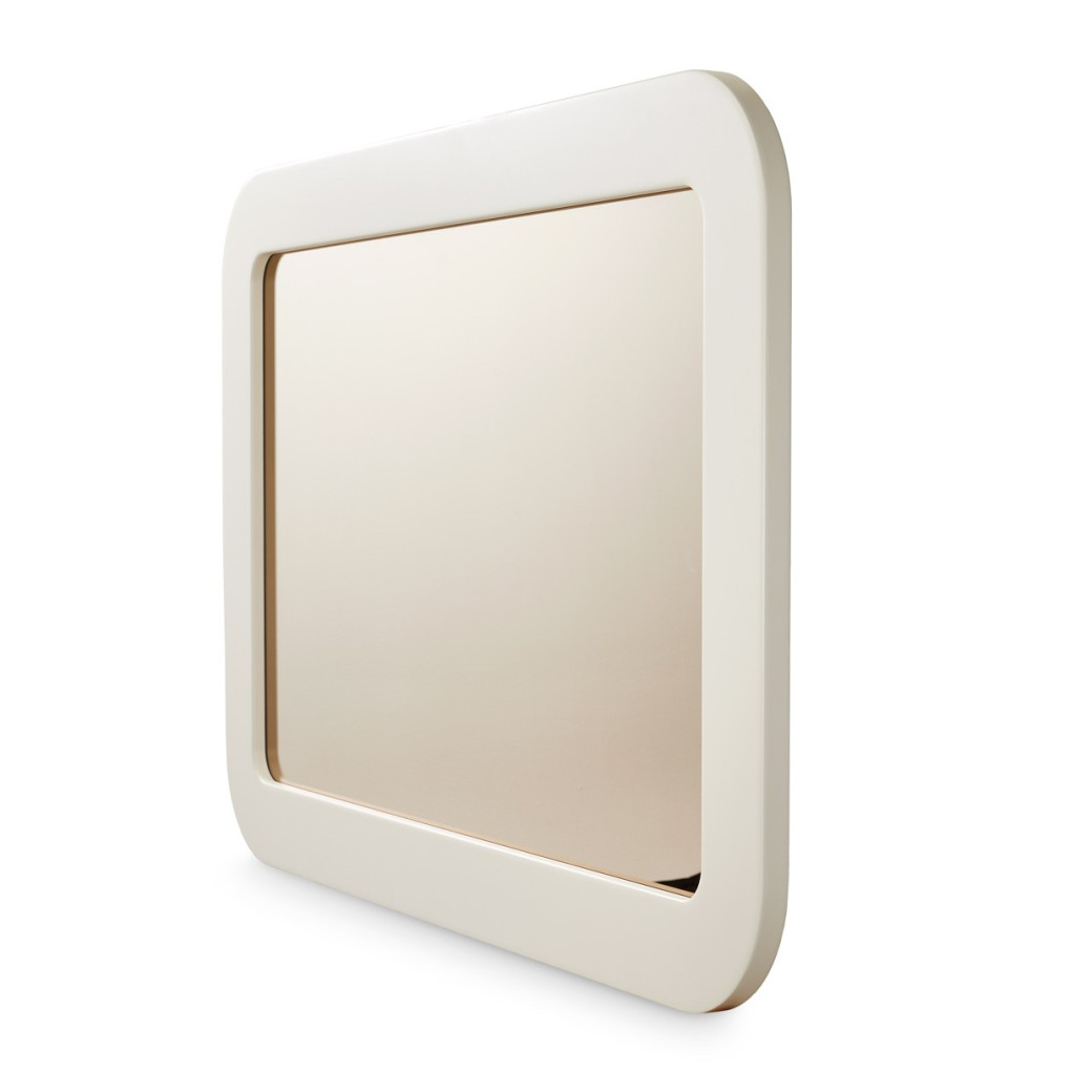 LFR-LSBN260-140 Wall Mirror Silken Matte Cream Lisbon Opal Collection by Michael Amini