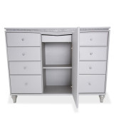 Upholstered Storage Console-Sideboard-Credenza Melrose Plaza by Michael Amini. 9019050-260-118