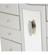 Upholstered Storage Console-Sideboard-Credenza Melrose Plaza by Michael Amini. 9019050-260-118
