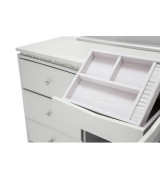 Upholstered Storage Console-Sideboard-Credenza Melrose Plaza by Michael Amini. 9019050-260-118