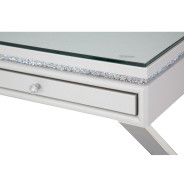 Michael Amini & Jane Seymour Melrose Plaza Writing Desk w/Glass Top