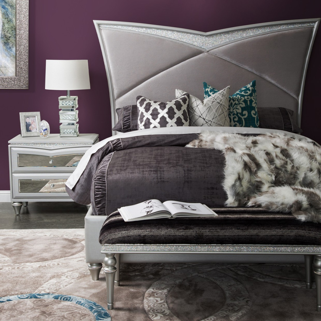 Michael Amini & Jane Seymour Melrose Plaza Bed Bench (Nor Storage )
