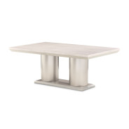 7PC Rectangular Double Pedestal Dining Table Marin Collection By Michael Amini . KI-MRIN002-139
