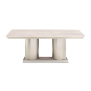7PC Rectangular Double Pedestal Dining Table Marin Collection By Michael Amini . KI-MRIN002-139