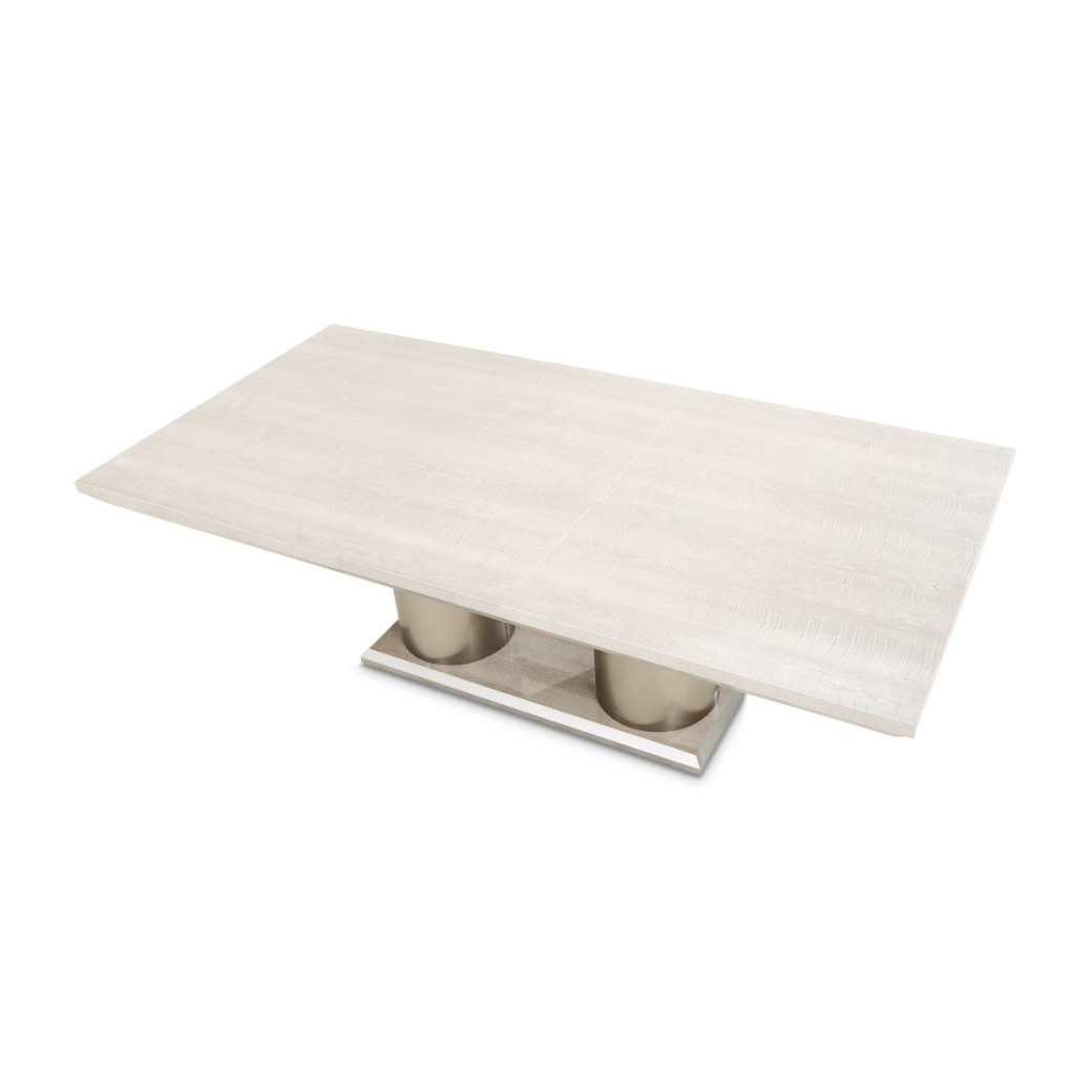 7PC Rectangular Double Pedestal Dining Table Marin Collection By Michael Amini . KI-MRIN002-139