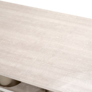 7PC Rectangular Double Pedestal Dining Table Marin Collection By Michael Amini . KI-MRIN002-139